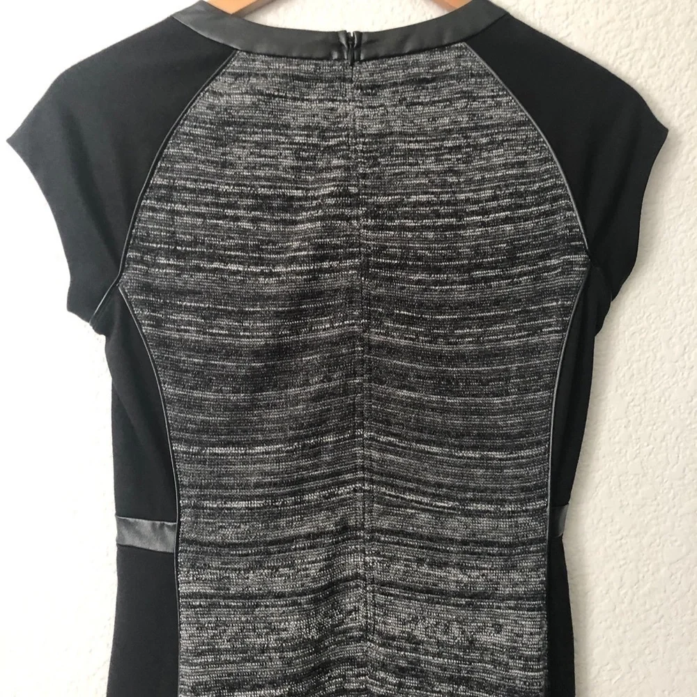 Halogen Dress Womens Tweed‎ Colorblock Sheath Career Business Office Size XS